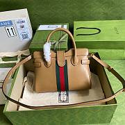 Gucci Dahlia brown leather shoulder bag - 5