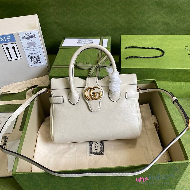 Gucci Dahlia white leather shoulder bag - 1