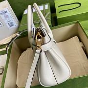 Gucci Dahlia white leather shoulder bag - 5