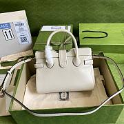 Gucci Dahlia white leather shoulder bag - 4