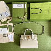 Gucci Dahlia white leather shoulder bag - 3