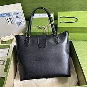 Gucci Dahlia Medium Tote Double G Black Bag - 4