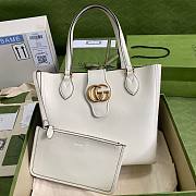 Gucci Dahlia Medium Tote Double G White Bag - 1