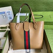 Gucci Dahlia Medium Tote Double G Brown Bag - 4