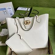 Gucci Dahlia Large Tote Double G White Bag - 1