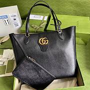 Gucci Dahlia Large Tote Double G Black Bag - 1