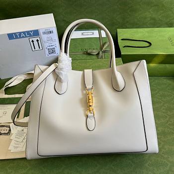 Gucci Jackie 1961 Large Tote White Bag