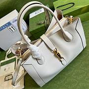 Gucci Jackie 1961 Large Tote White Bag - 2