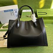 Gucci Jackie 1961 Large Tote Black Bag - 5