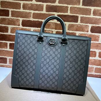 Gucci Ophidia large tote gray leather bag
