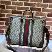 Gucci Ophidia large tote brown leather bag - 6