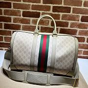 Gucci Savoy large duffle gray & beige bag - 5