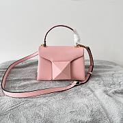 Valentino Garavani One Stud light pink mini tote bag - 5