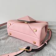 Valentino Garavani One Stud light pink mini tote bag - 3