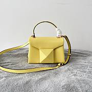 Valentino Garavani One Stud yellow mini tote bag - 2