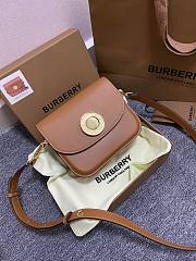 BURBERRY Leather Elizabeth Cross-Body Brown Bag - 1