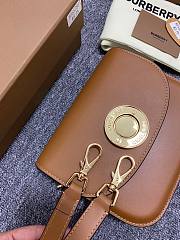 BURBERRY Leather Elizabeth Cross-Body Brown Bag - 6