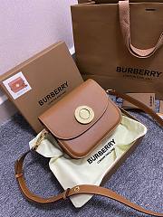 BURBERRY Leather Elizabeth Cross-Body Brown Bag - 4