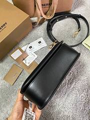 BURBERRY Leather Elizabeth Cross-Body Black Bag - 3