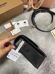 BURBERRY Leather Elizabeth Cross-Body Black Bag - 5