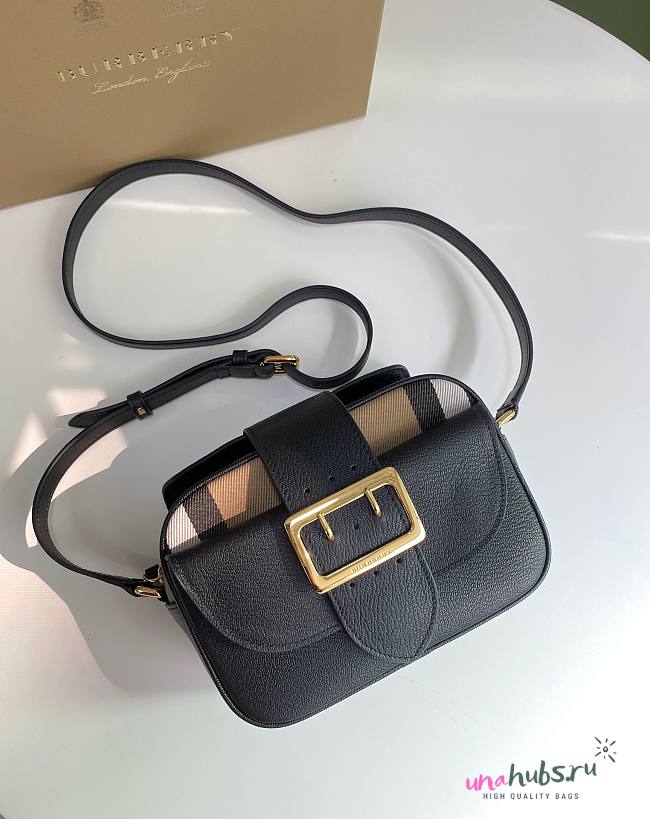 Burberry Small House Check Buckle Black bag - 1