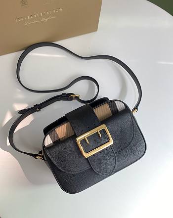 Burberry Small House Check Buckle Black bag