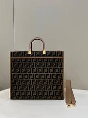 Fendi Brown Sunshine Large Shopper Bag - 3