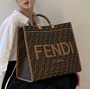 Fendi Brown Sunshine Large Shopper Bag - 1