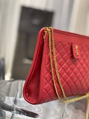 YSL Vitoirie Baby red leather Clutch - 2