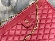 YSL Vitoirie Baby red leather Clutch - 3