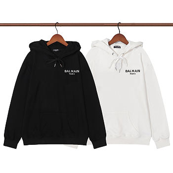 Balmain embroidery letters hoodie