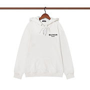 Balmain embroidery letters hoodie - 5