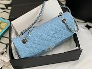 Chanel 22 tweed classic blue flap bag 25cm - 6