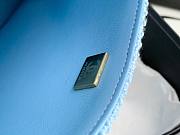 Chanel 22 tweed classic blue flap bag 25cm - 5