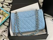 Chanel 22 tweed classic blue flap bag 25cm - 3