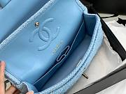 Chanel 22 tweed classic blue flap bag 25cm - 2