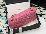 Chanel 22 tweed classic pink flap bag 25cm - 2