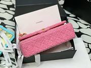 Chanel 22 tweed classic pink flap bag 25cm - 3