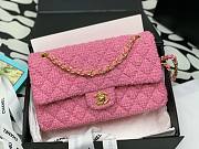 Chanel 22 tweed classic pink flap bag 25cm - 1