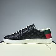 Gucci Black Ace Logo Embossed Women/ Men Sneakers - 5