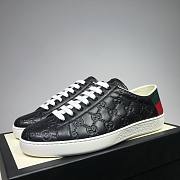 Gucci Black Ace Logo Embossed Women/ Men Sneakers - 4