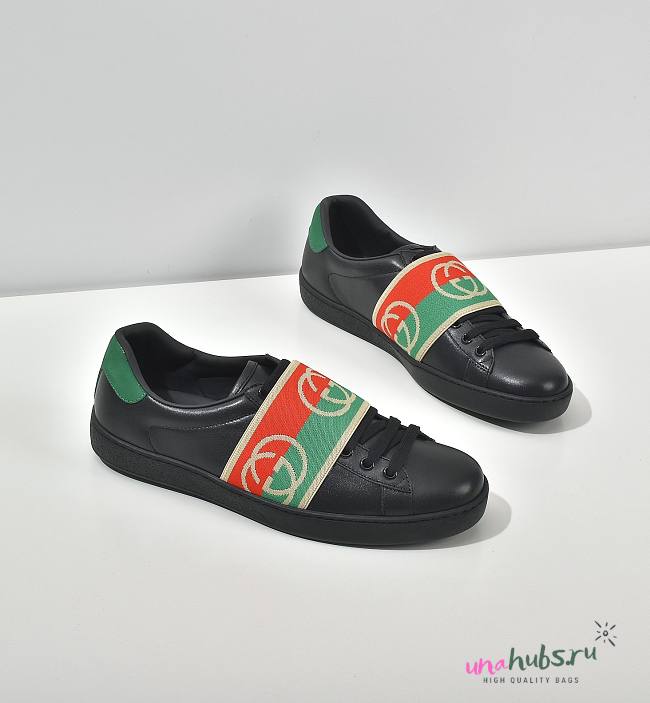 Gucci leather sneakers - 1