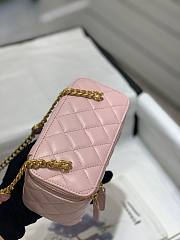 Chanel 22B mini vanity pink lambskin pearl strap bag - 2