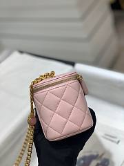 Chanel 22B mini vanity pink lambskin pearl strap bag - 4