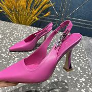 Louis Vuitton slingback pink heels  - 5