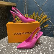 Louis Vuitton slingback pink heels  - 4