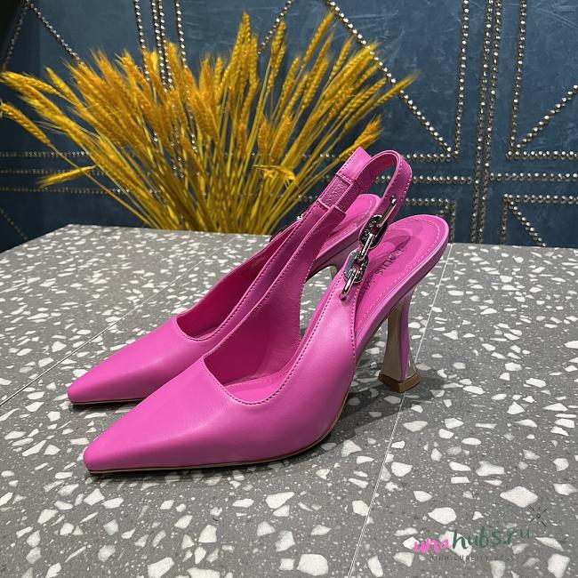 Louis Vuitton slingback pink heels  - 1