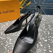 Louis Vuitton slingback black heels - 6