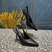 Louis Vuitton slingback black heels - 4