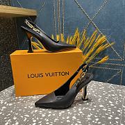 Louis Vuitton slingback black heels - 5